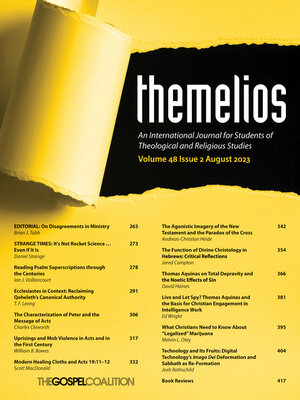 cover image of Themelios, Volume 48, Issue 2